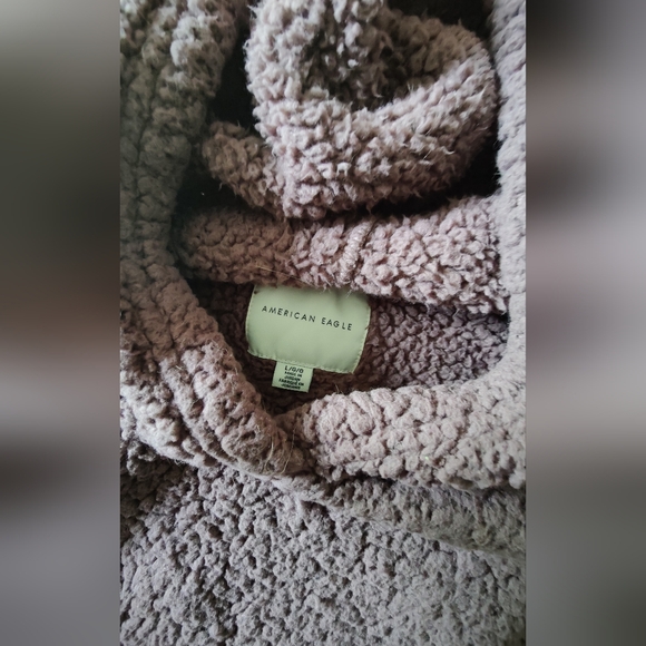 AE Purple Sherpa Hoodie - Picture 3 of 3